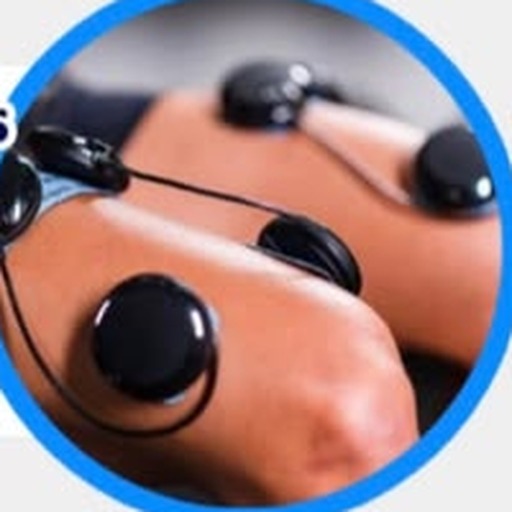 Eletroestimulador neuromuscular Compex wireless aplicado nas costas
