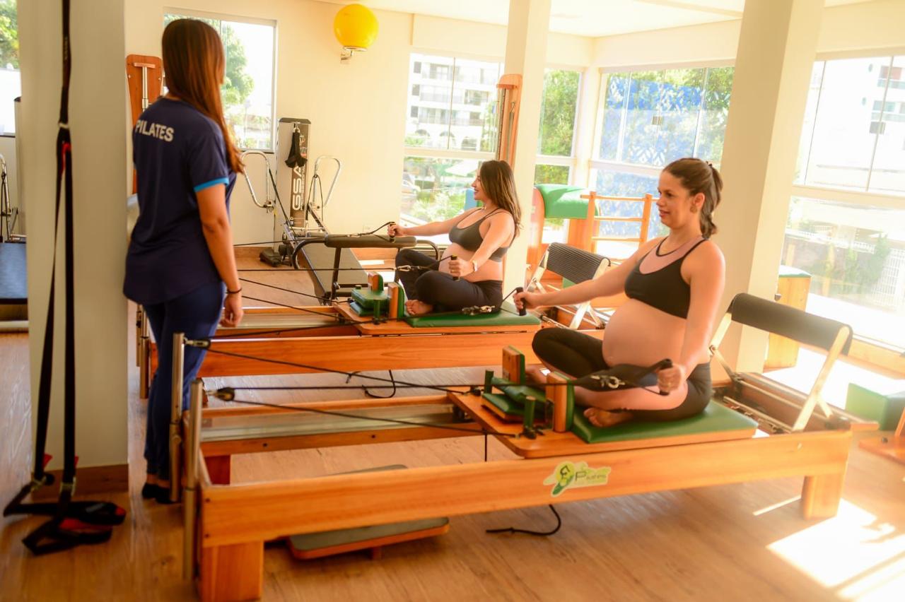 Estúdio de Pilates da Fisio Aquática, com aulas acompanhadas por profissional
